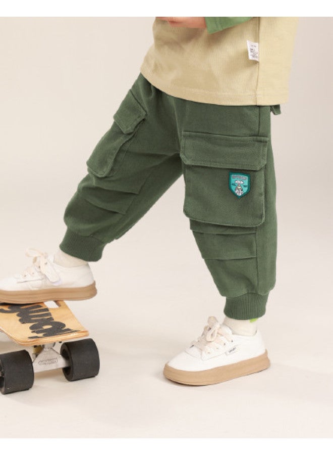 Boys And Girls Pants Autumn Children's Mosquito-proof Pants Baby Big Kids Clothing Outdoor Thin Style - Image 1
