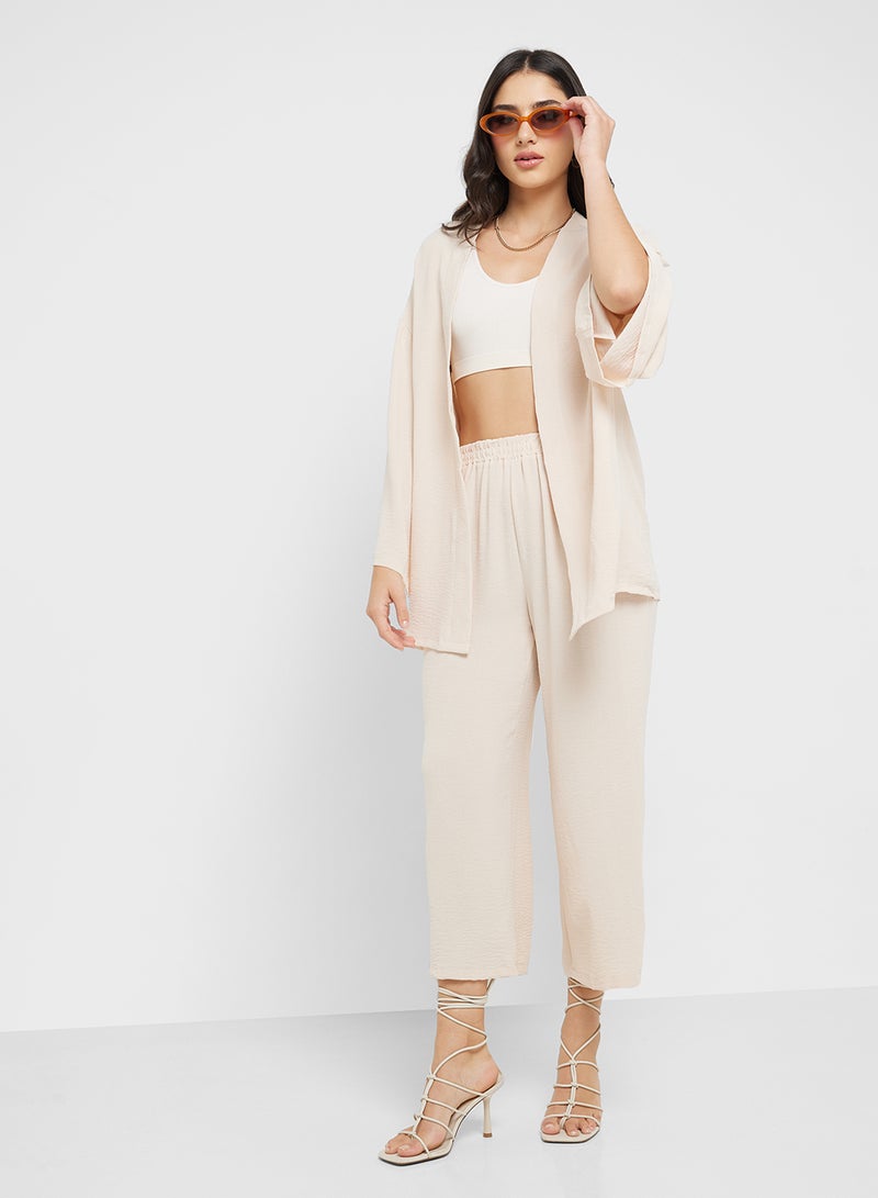 Ginger Oversize Longline Shrug & Wide Leg Pant Coord Set - Image 5