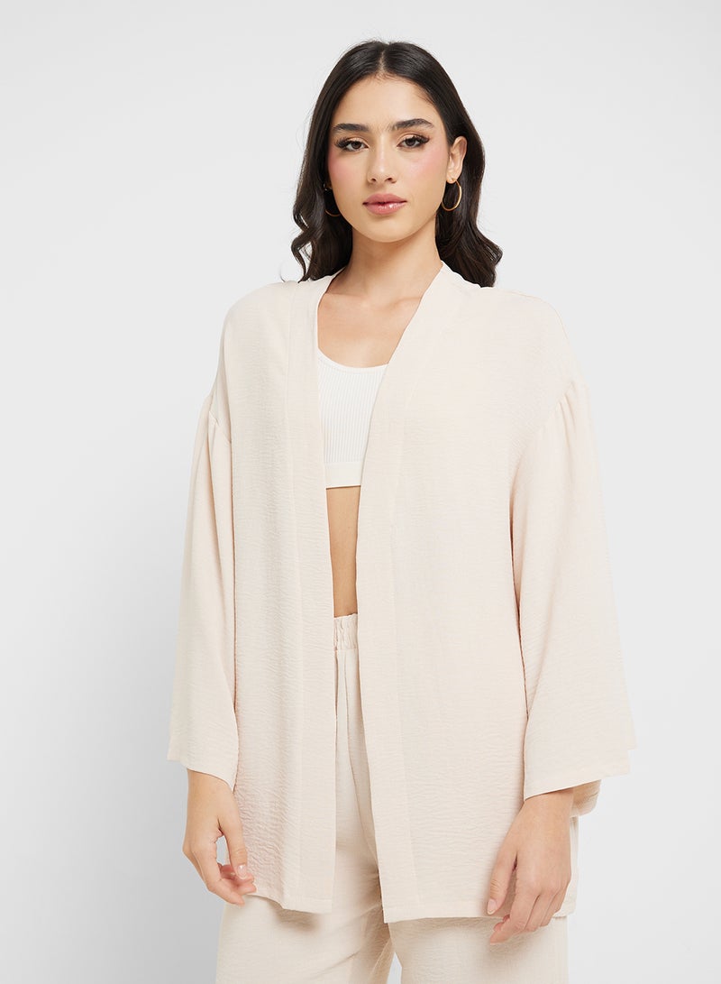 Ginger Oversize Longline Shrug & Wide Leg Pant Coord Set - Image 3