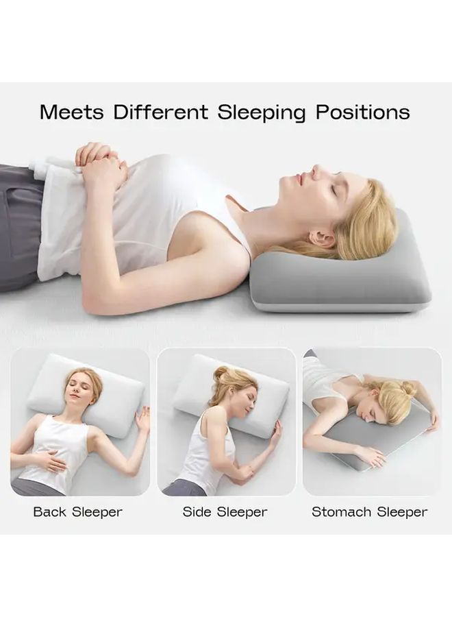 Cooling Neck Pillow 21.65x13.78x3.15 Inch Slow Rebound Ice Cover Two Sided Support - Image 5