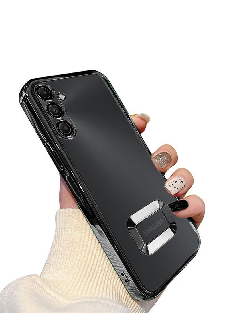 Wtech - Samsung Galaxy A16 5G 2024 Luxury Plating Raised Lips Camera Hole Case Cover - Black - Image 1