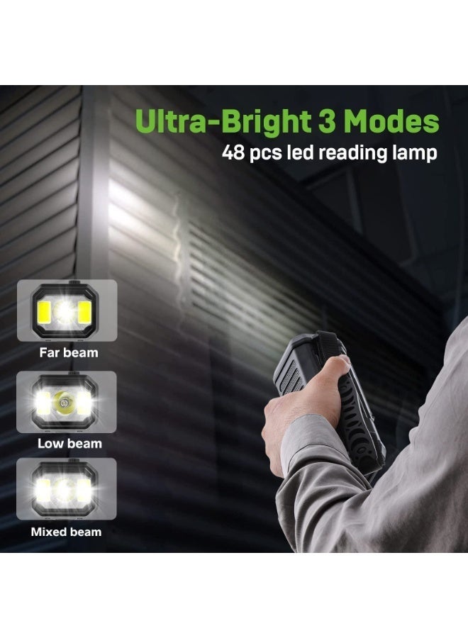 lanthour Portable Emergency Solar Radio 10000mAh Power Bank FM/AM Radio LED Flashlight Reading Light SOS Alarm Compass - Image 3