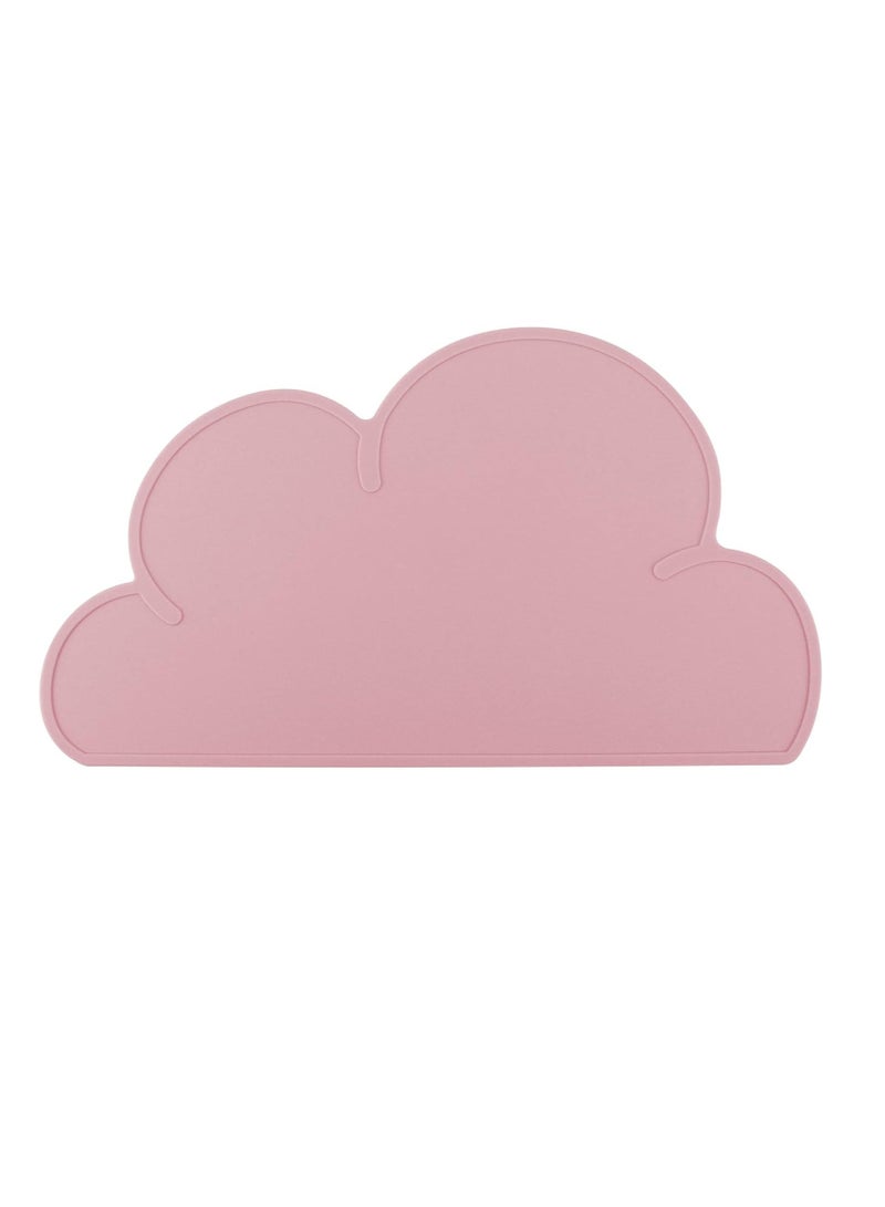 GUDOO سجادة سيليكون لتغذية الحيوانات الأليفة، مناسبة للكلاب والقطط، مع حواف مرتفعة لمنع التسرب، مانعة للانزلاق ومقاومة للماء، باللون الوردي - Image 1