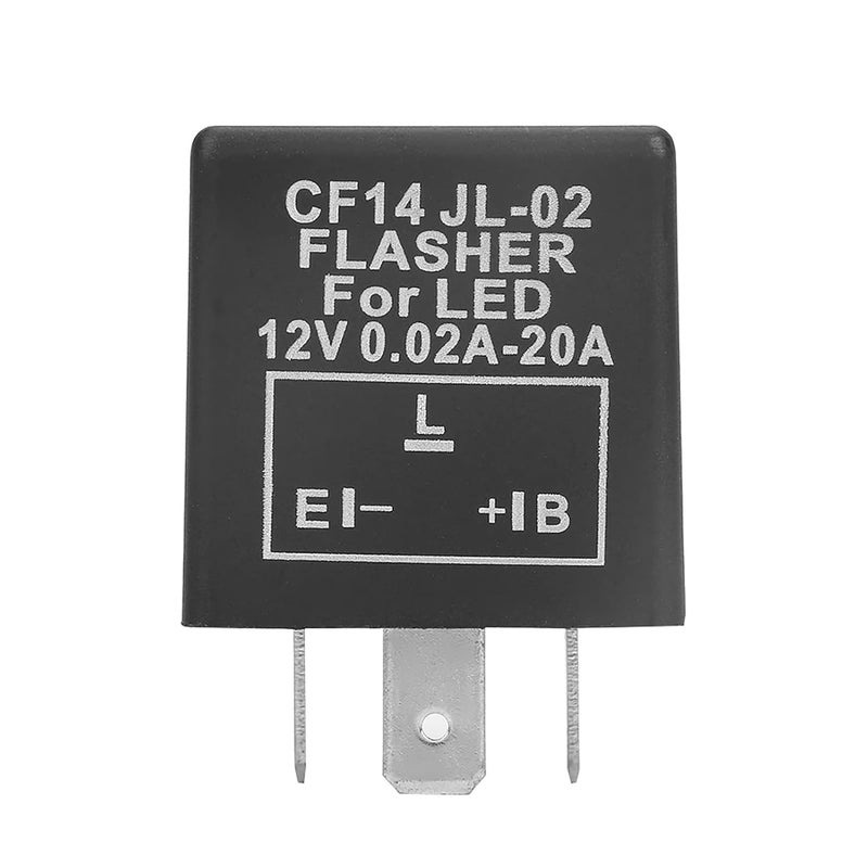 CF14 JL02 3 Pin LED Flasher Relay Fix Hyper Flash for Car Truck Turn Signal Lights 12V - Image 3