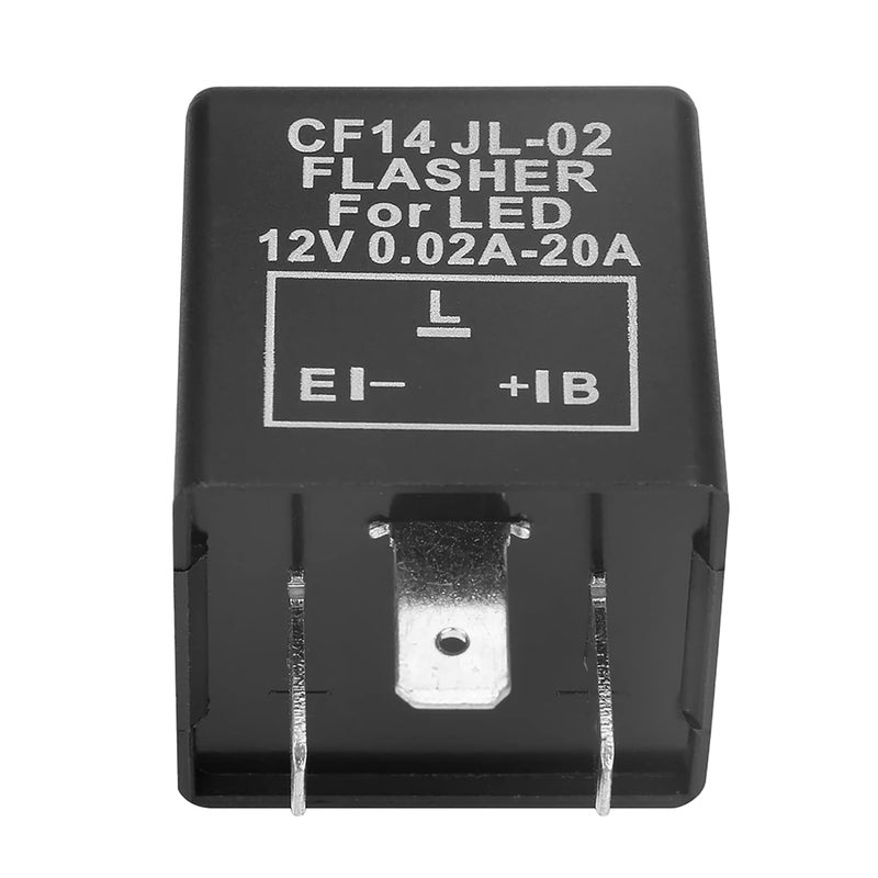 CF14 JL02 3 Pin LED Flasher Relay Fix Hyper Flash for Car Truck Turn Signal Lights 12V - Image 1