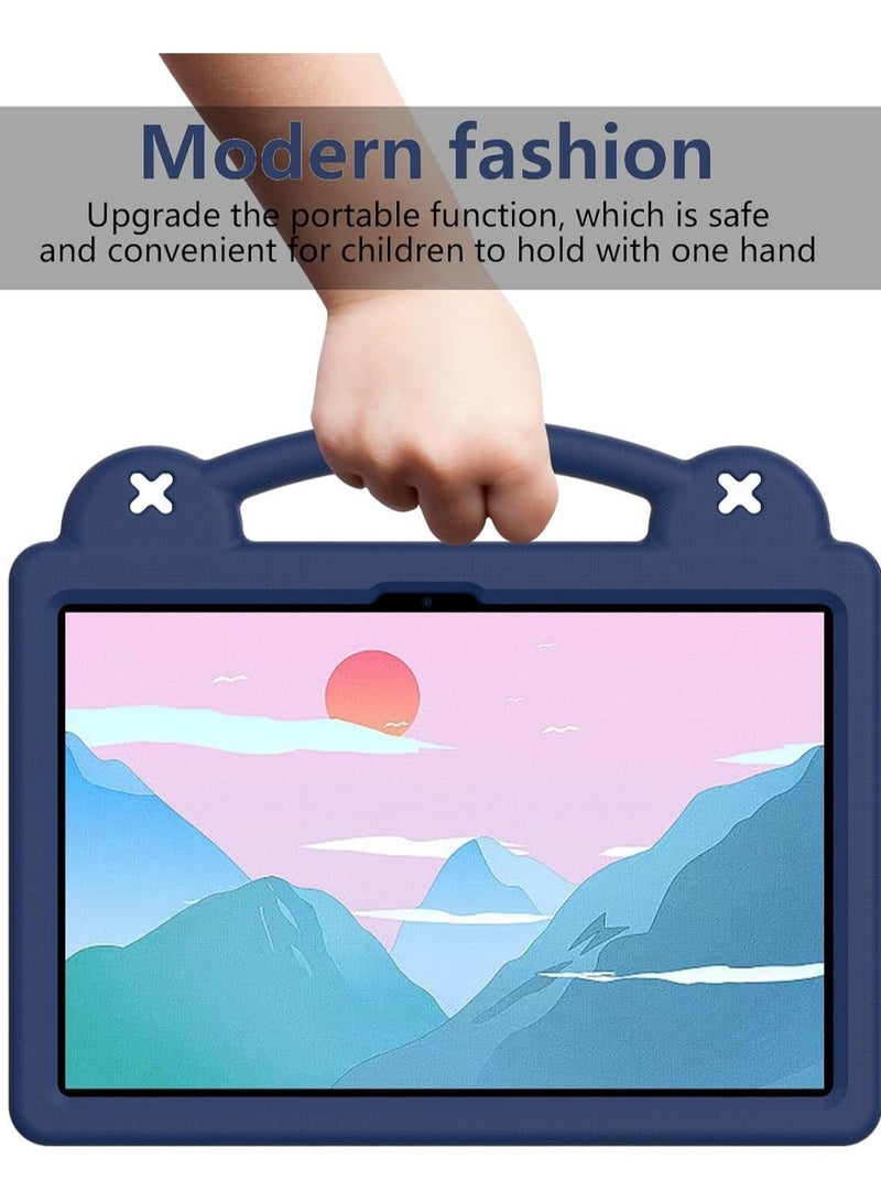 TEAM LUXURY حقيبة أطفال متوافقة مع جهاز هونر باد 9 قياس 12.1 بوصة 2024، غلاف EVA المتين المقاوم للصدمات، حقيبة محمية للأطفال مع قاعدة لجهاز هونر باد 9 (أزرق داكن) - Image 3