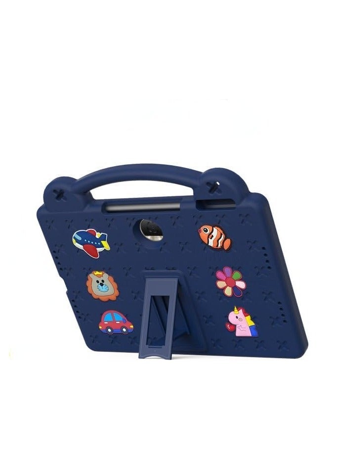 TEAM LUXURY حقيبة أطفال متوافقة مع جهاز هونر باد 9 قياس 12.1 بوصة 2024، غلاف EVA المتين المقاوم للصدمات، حقيبة محمية للأطفال مع قاعدة لجهاز هونر باد 9 (أزرق داكن) - Image 1