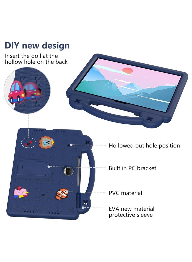 TEAM LUXURY حقيبة أطفال متوافقة مع جهاز هونر باد 9 قياس 12.1 بوصة 2024، غلاف EVA المتين المقاوم للصدمات، حقيبة محمية للأطفال مع قاعدة لجهاز هونر باد 9 (أزرق داكن) - Image 2
