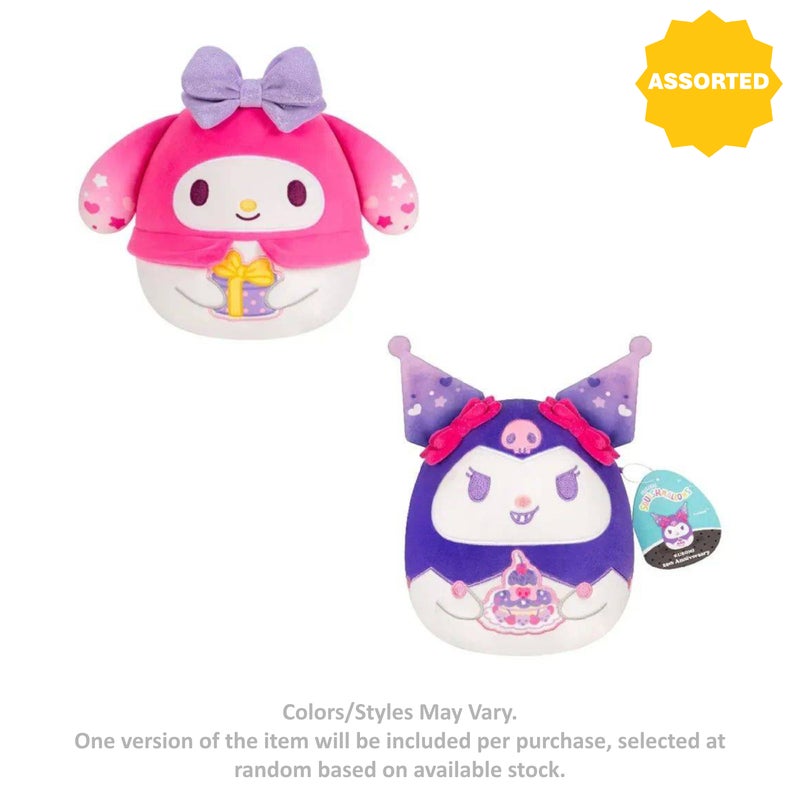 Squishmallows دمى سكووشمالوز سانريو هالو كيتي وأصدقائها ميمليودي بمناسبة الذكرى الخمسين وكورومي بمناسبة الذكرى العشرين (20.32 سم، متنوع) - Image 1