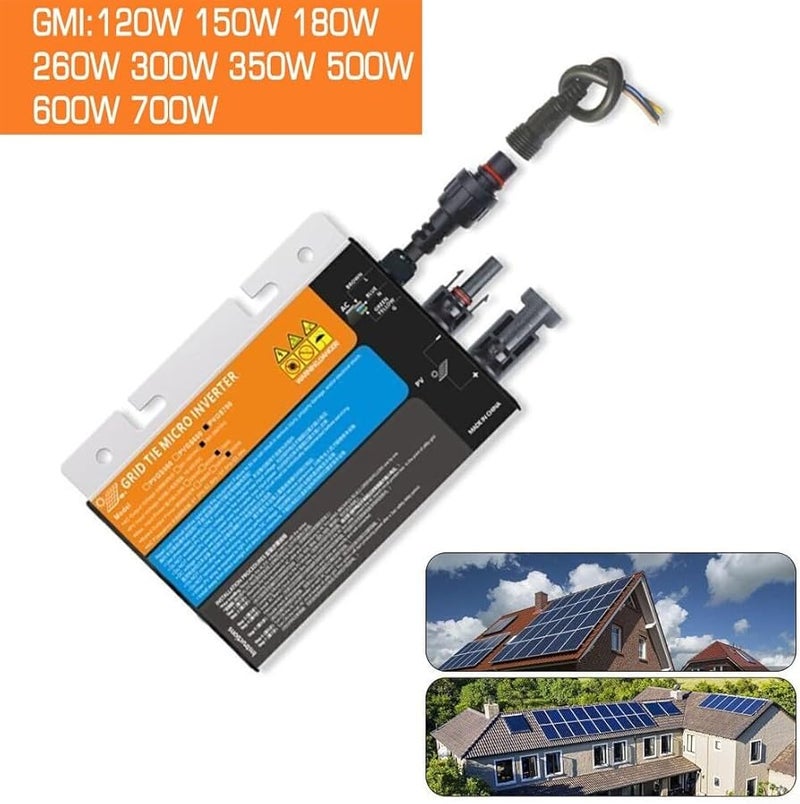 150W MPPT Grid Tie Solar Inverter DC 10 8 60V to AC 220V Pure Sine Wave High Efficiency Aluminum Alloy Housing - Image 4