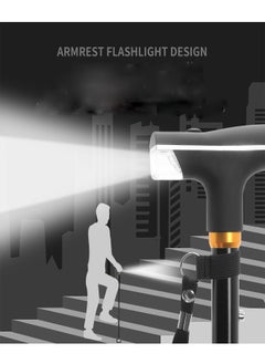 ATM Lightweight Walking Forearm Foldable and Adjustable Crutch For Elderly With LED light  - Image 4