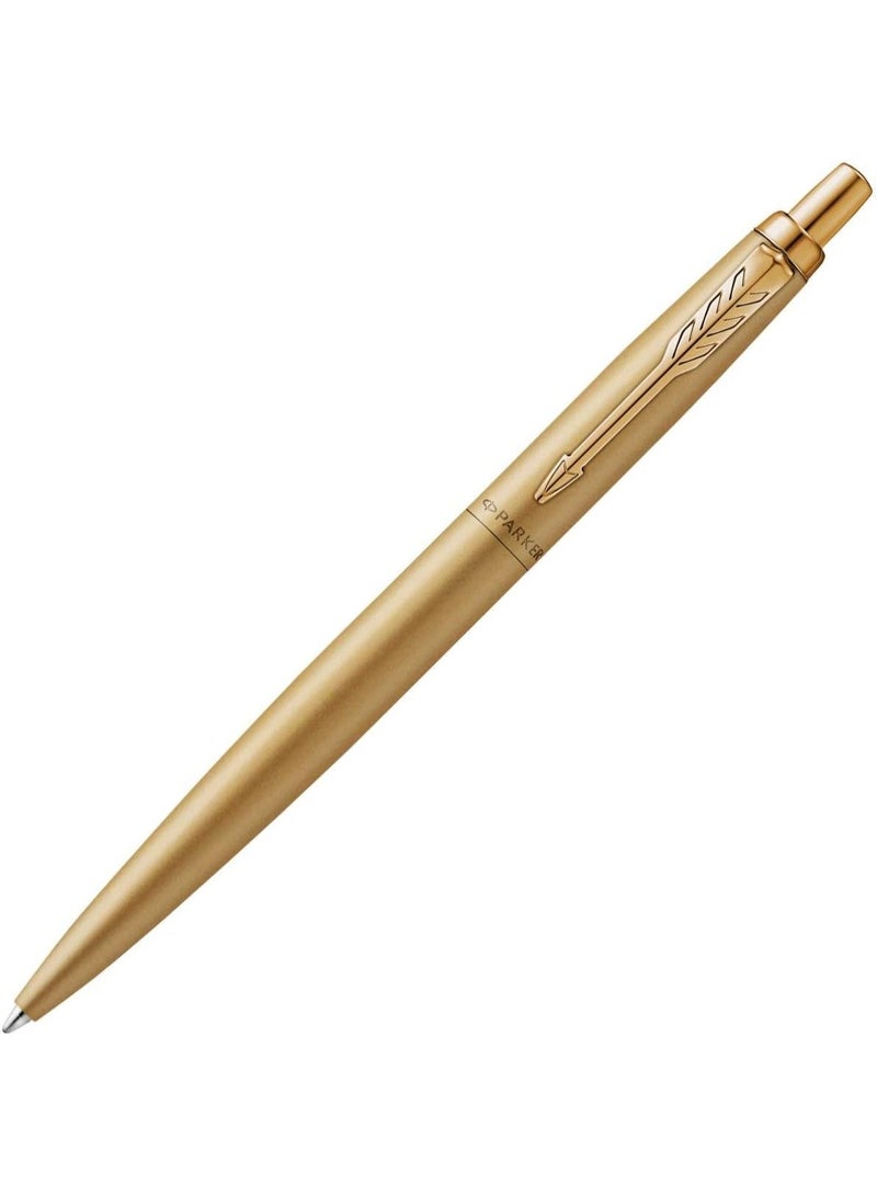 PARKER 2122758 Ballpoint Pen, Jotter XL Monochrome Premium, Yellow Gold, M Blue Blister - Image 3