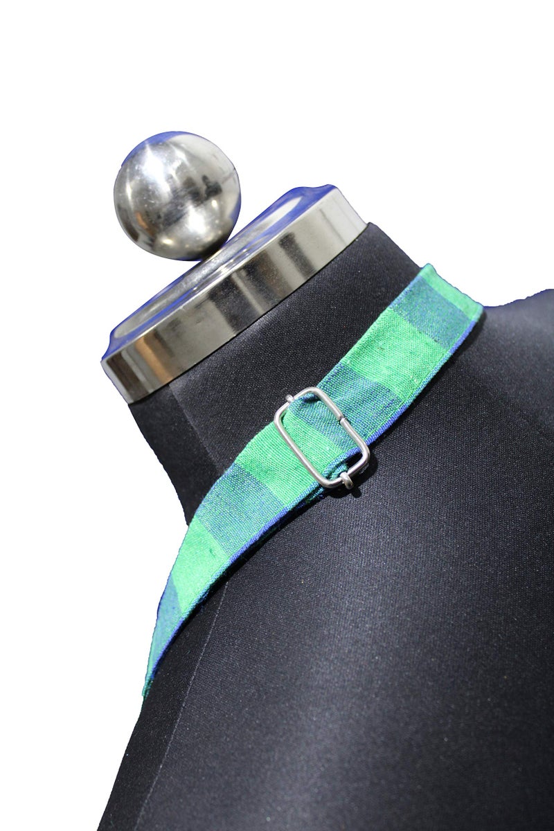 GLUN Waterproof Unisex Kitchen Apron Checkered with 2 Big Size Front Centre Pocket and Adjustable Neck Strap (Blue-Green) - Image 4