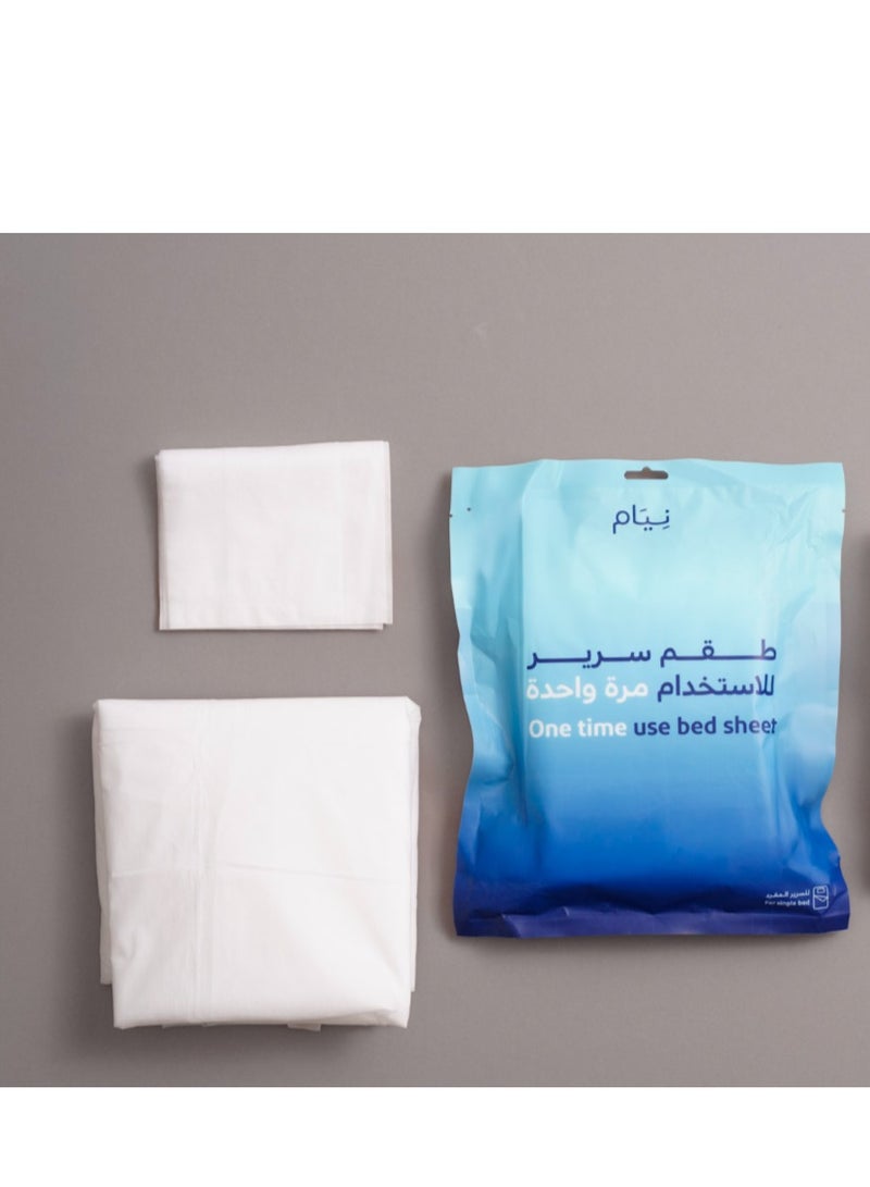 نيام طقم من 6 حبات مفرش السفر للاستخدام مرة واحدة من نيام – حل عملي وخفيف للنوم النظيف والمريح أثناء الرحلات والتنقلات، مع ملحقات كاملة للراحة التامة - Image 2