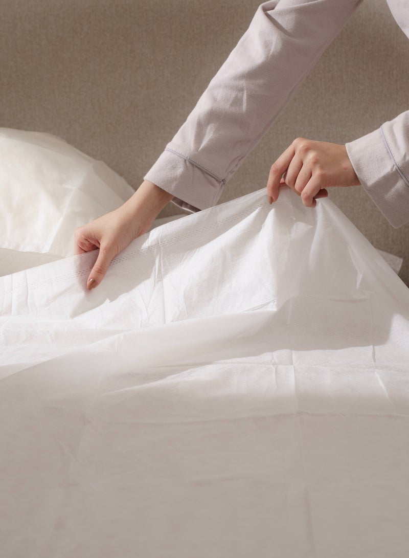 نيام طقم من 6 حبات مفرش السفر للاستخدام مرة واحدة من نيام – حل عملي وخفيف للنوم النظيف والمريح أثناء الرحلات والتنقلات، مع ملحقات كاملة للراحة التامة - Image 4