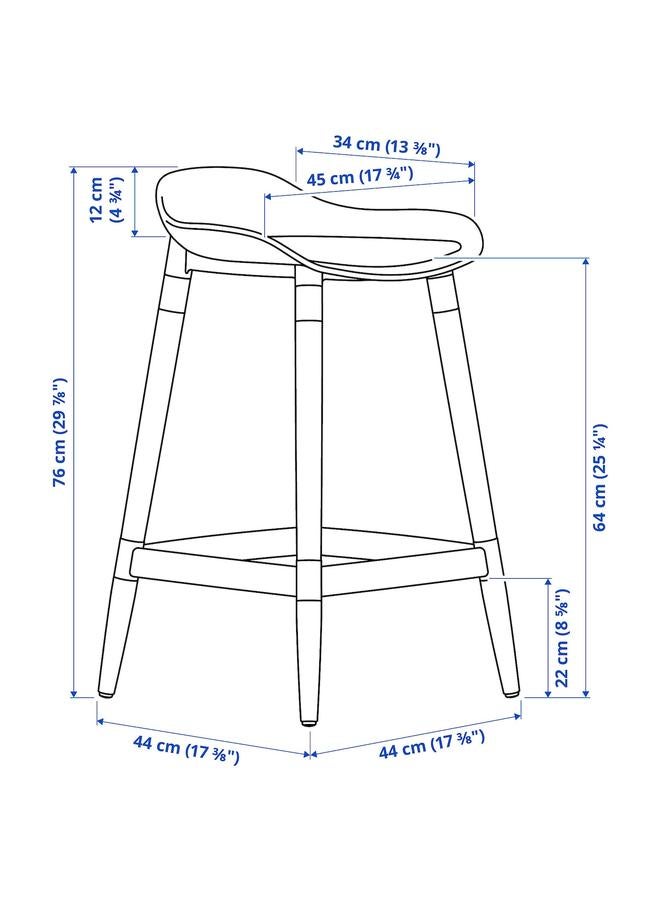 Zaboon Bar Stool, White/In/Outdoor, 64 Cm - Image 4