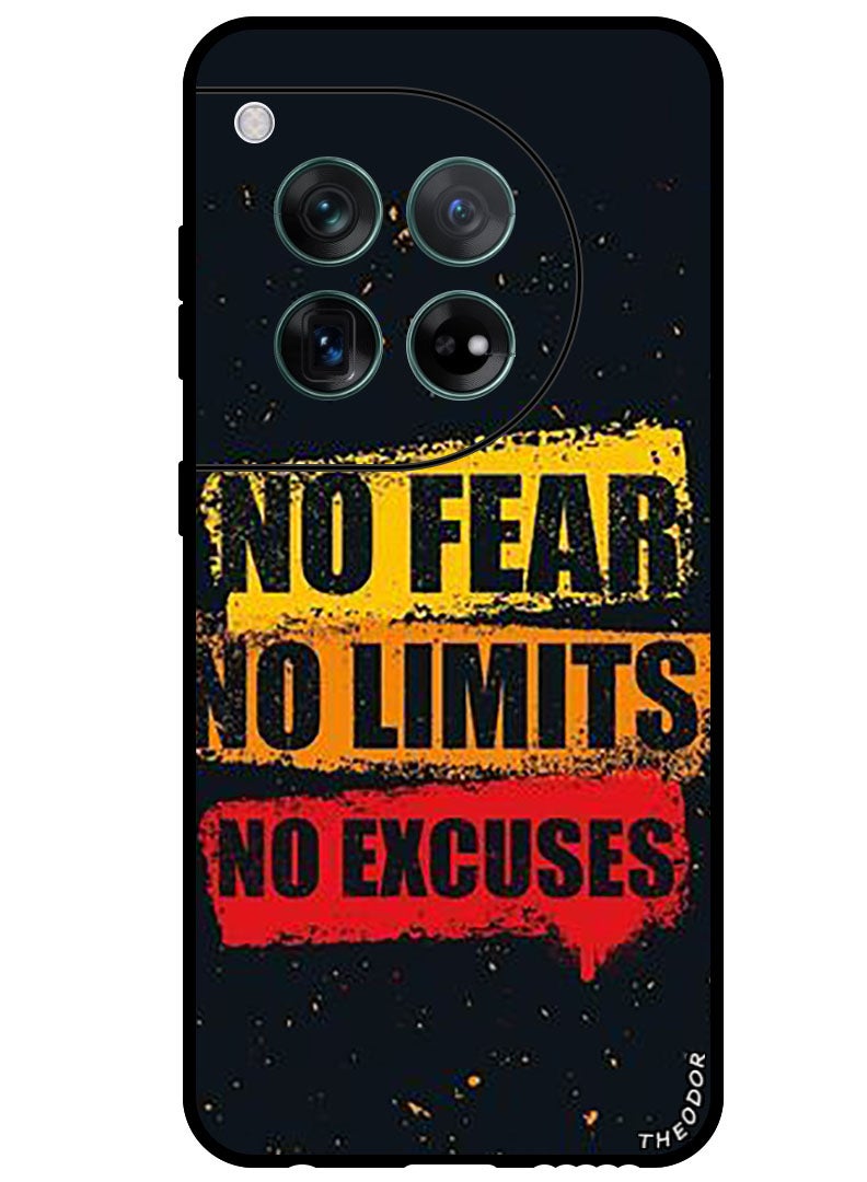 Theodor Protective Case Anti Scratch Shock Proof Bumper Cover For OnePlus 12 No Fear No Limits - Image 1