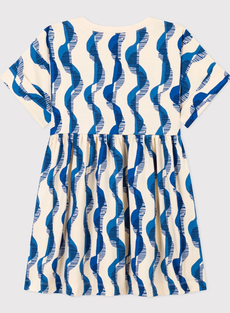 Petit Bateau Kids Printed Tiered Dress