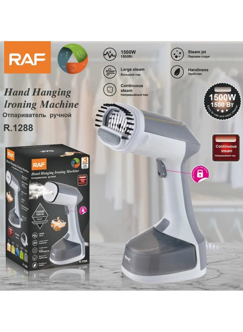 آر إيه أف مكواة بخار قوية بقوة 1500 واط، تسخين سريع في 20 ثانية، مناسبة للمنزل والمكتب والسفر - Image 1