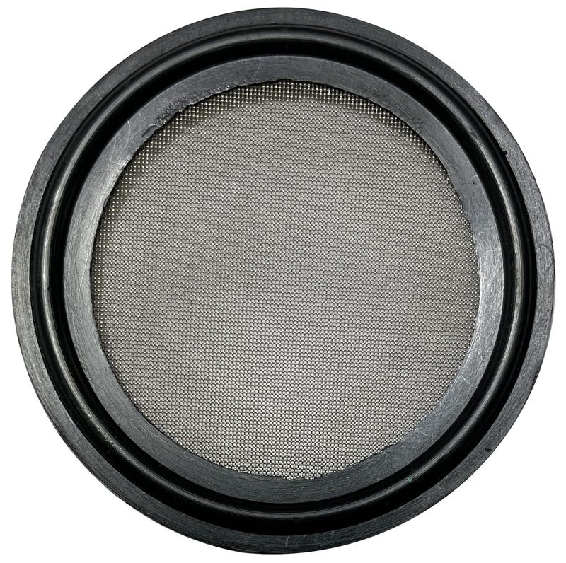 DR.COMPONENT 1.5" Sanitary Tri-Clamp Gaskets (Pack of 2), Bonded Type Screen (#70 Mesh/ 210 μm) Gaskets, Black EPDM - Image 1