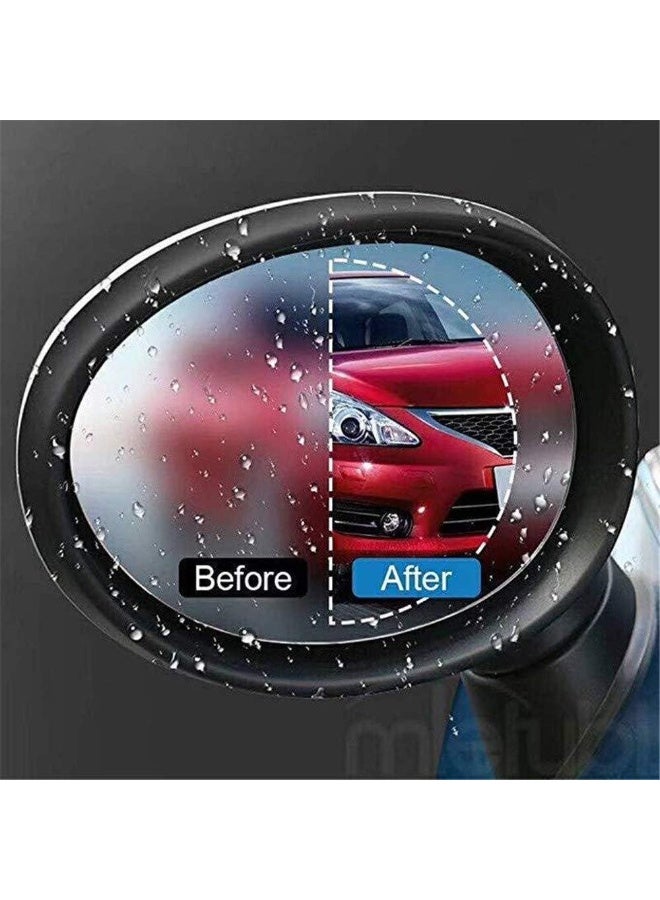 بلولانز طقم من قطعتين من ملصقات السيارات المضادة للضباب، غشاء حماية لمرآة الرؤية الخلفية للسيارة، غشاء شفاف مقاوم للماء لمرآة ونافذة السيارة - Image 3