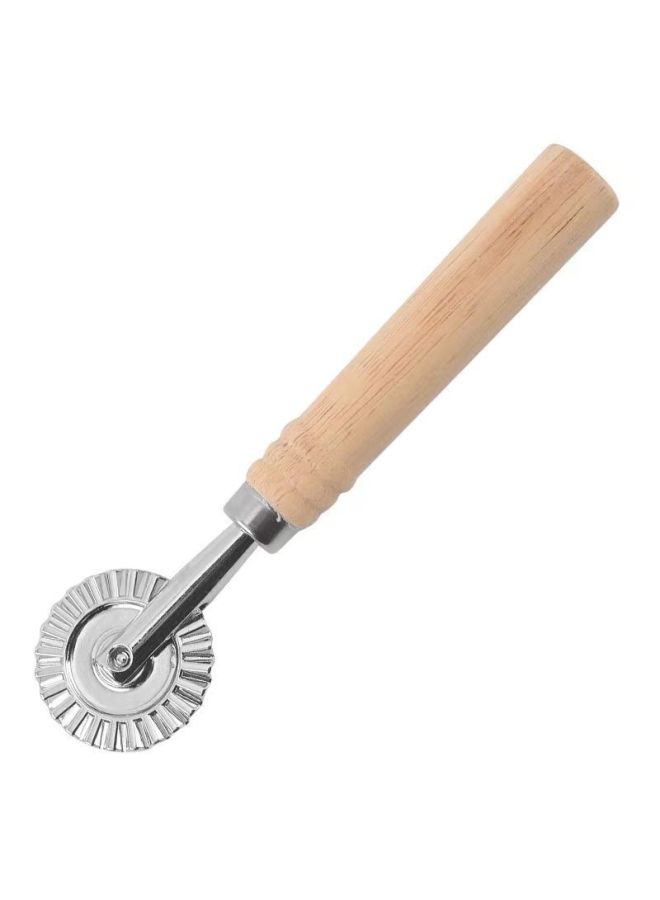 Spot Stainless Steel Pancake Cutter Oak Pancake Cutter Pancake Wheel Pizza Cutter Biscuit Mould-Specifications:Oak Short Handle Large-Color:White - Image 5