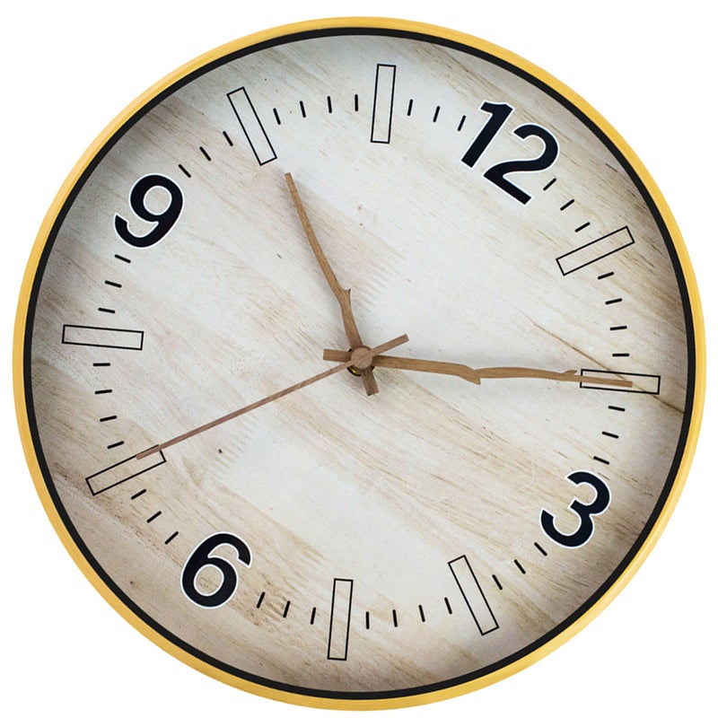 Household Clock Wall Hanging Clock Simple Style Round Clock Office Mute Wall Clock without Battery - Image 5