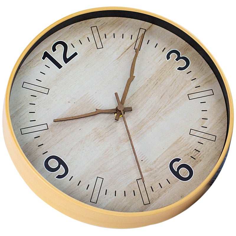Household Clock Wall Hanging Clock Simple Style Round Clock Office Mute Wall Clock without Battery - Image 3