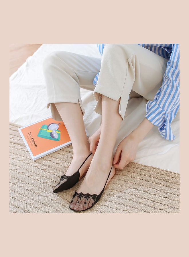 مجموعة من 4 أزواج من الجوارب القصيرة متعدد الألوان - Image 4