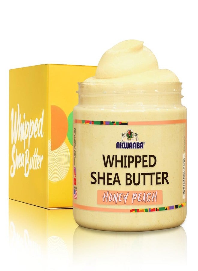 AKWAABA Whipped Shea Butter (Honey Peach) – Nourishes & Moisturizes | Made with Shea Butter | No Dyes & Parabens | 12 oz / 340 g - Image 1