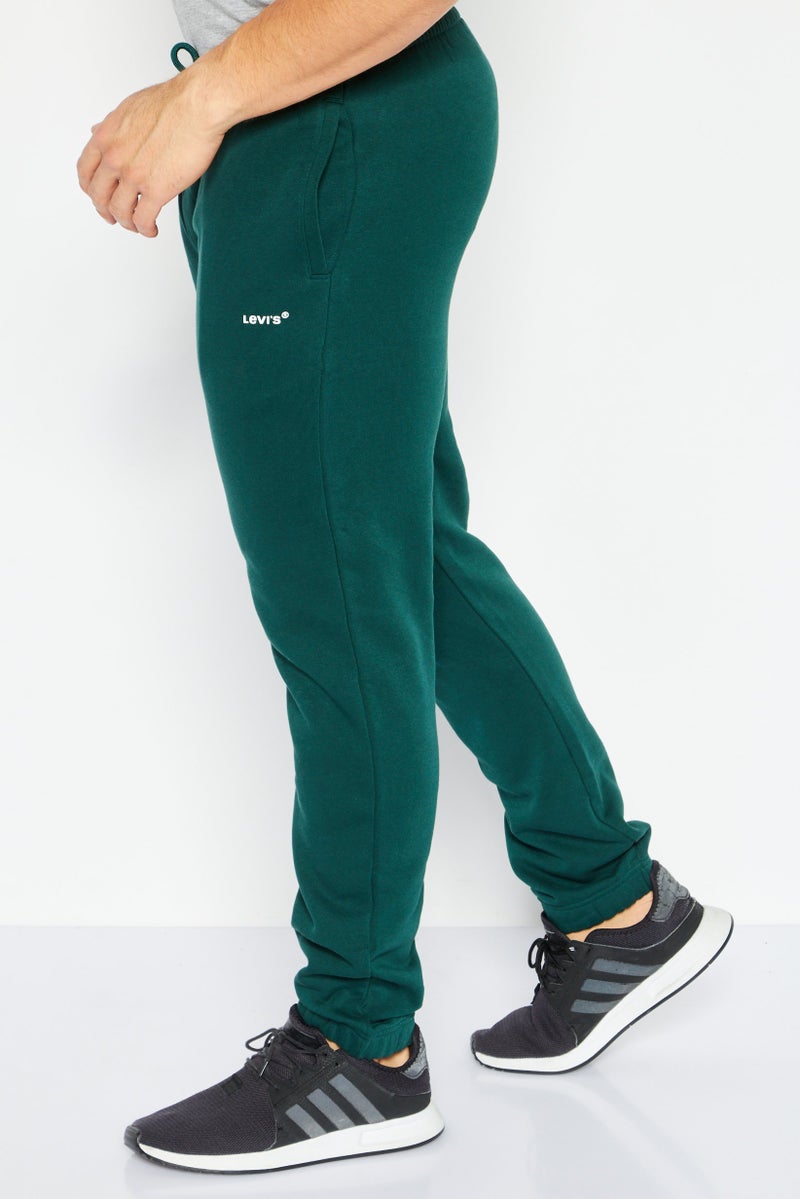 Levi's سروال رياضي مستقيم للرجال بشعار العلامة التجارية، أخضر - Image 2