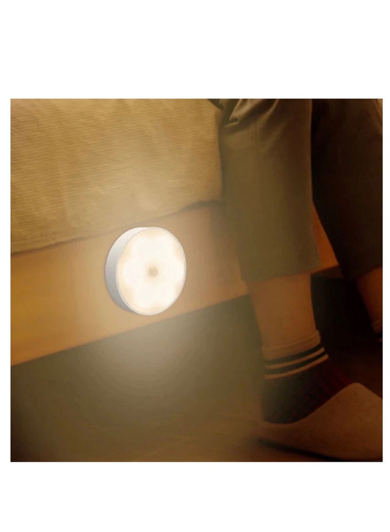 BLUE CORAL 3-Pack Motion Sensor LED Night Light USB Rechargeable Energy-saving Intelligent Body Induction Lamp For Bedroom Washroom Stairs (3 PACKS) - Image 5