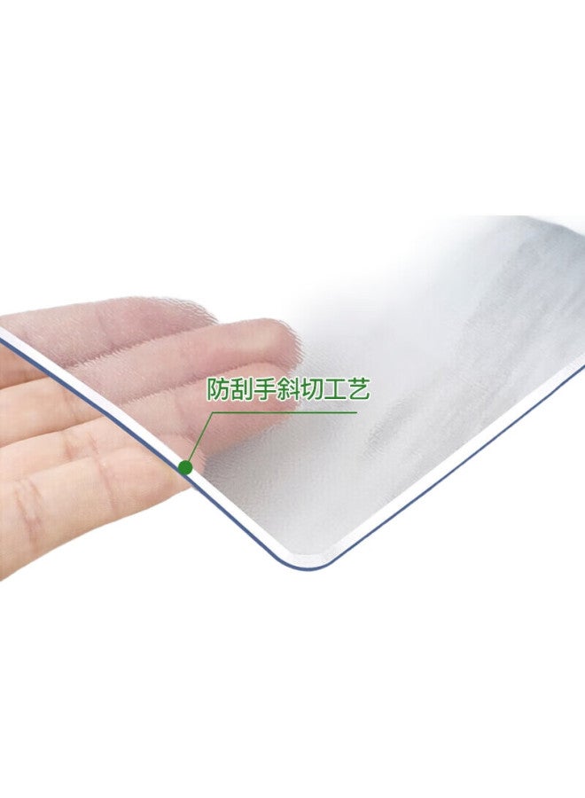 Foojo Antibacterial Tablecloth, Waterproof And Oil-Proof Table Mat, 1.5Mm Thick, Transparent Soft Glass, 80*140Cm - Image 3