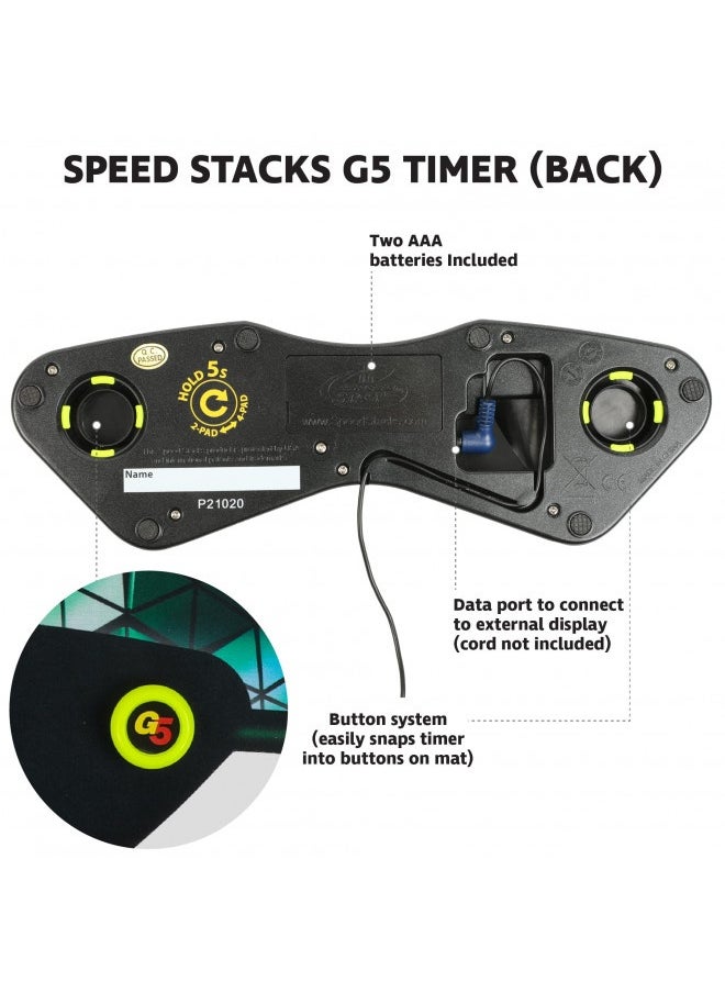 SPEED STACKS - Speed Stacks | G5 Timer | Endorsed By Sport Stacking And Cubing Associations | Accuracy To 0.001 Seconds, Batteries Included - Image 1