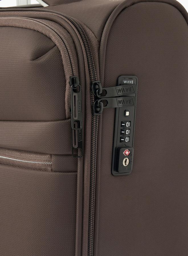 Wave Solid Softcase Trolley Bag With Retractable Handle - Image 5