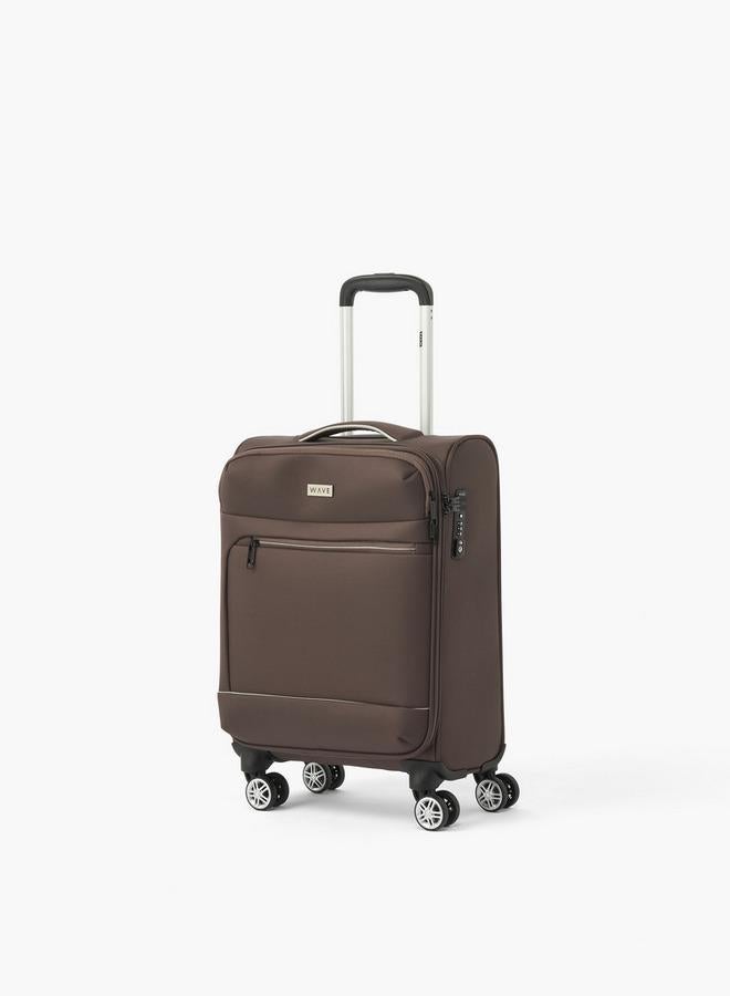 Wave Solid Softcase Trolley Bag With Retractable Handle - Image 2