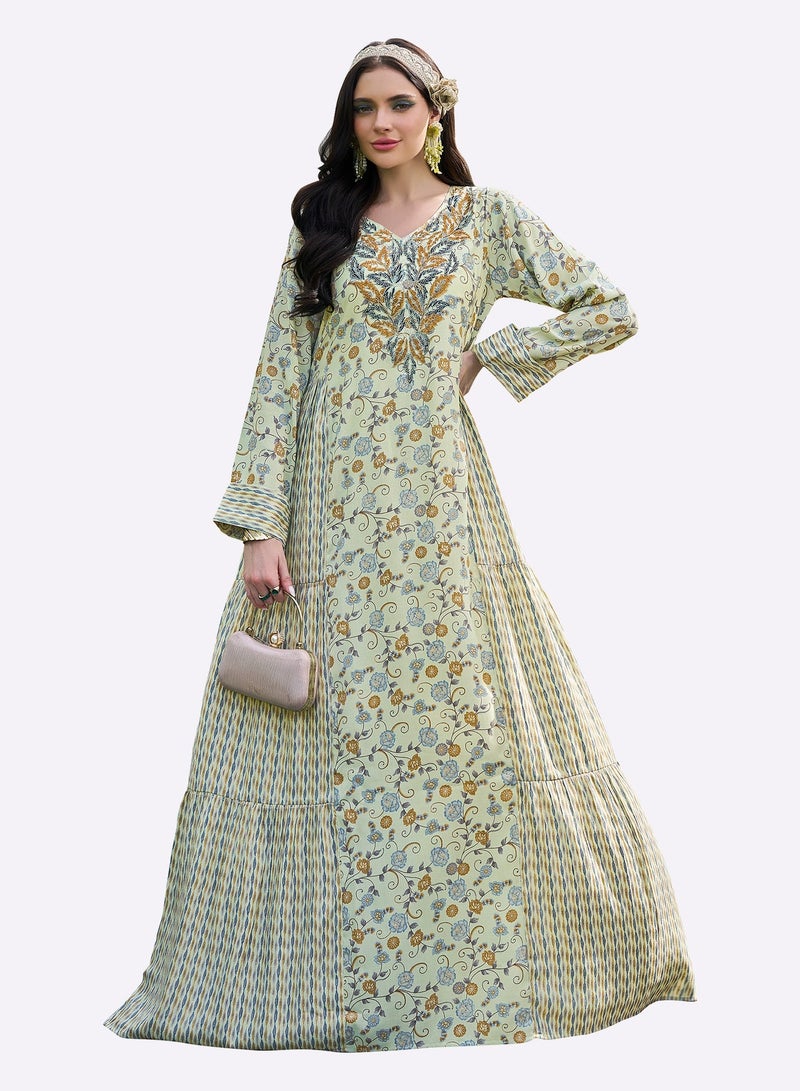 Sara Arabia جلابية سارة العربية على طراز جاكوبين - Image 1