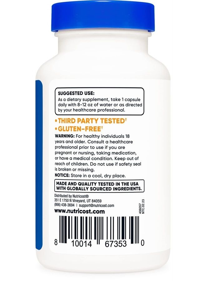Nutricost Zinc Picolinate 30mg, 240 Capsules - Gluten Free and Non-GMO - Image 1