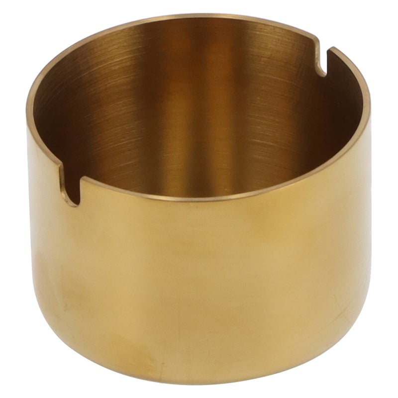 Metal Ashtray: 4.7 Inch Round Iron, Anti-Drop Durable, Easy To Clean - Stylish Decorative Desktop Ashtray for Home Office Hotel Bar Coffee Shop Party Restaurant - Image 1
