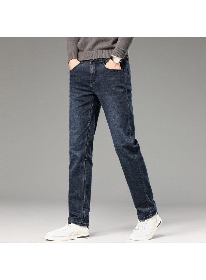 Fapai Autumn Fashion Simple Straight Leg Washed Denim Pants Comfortable And Durable Men's Jeans - Image 3