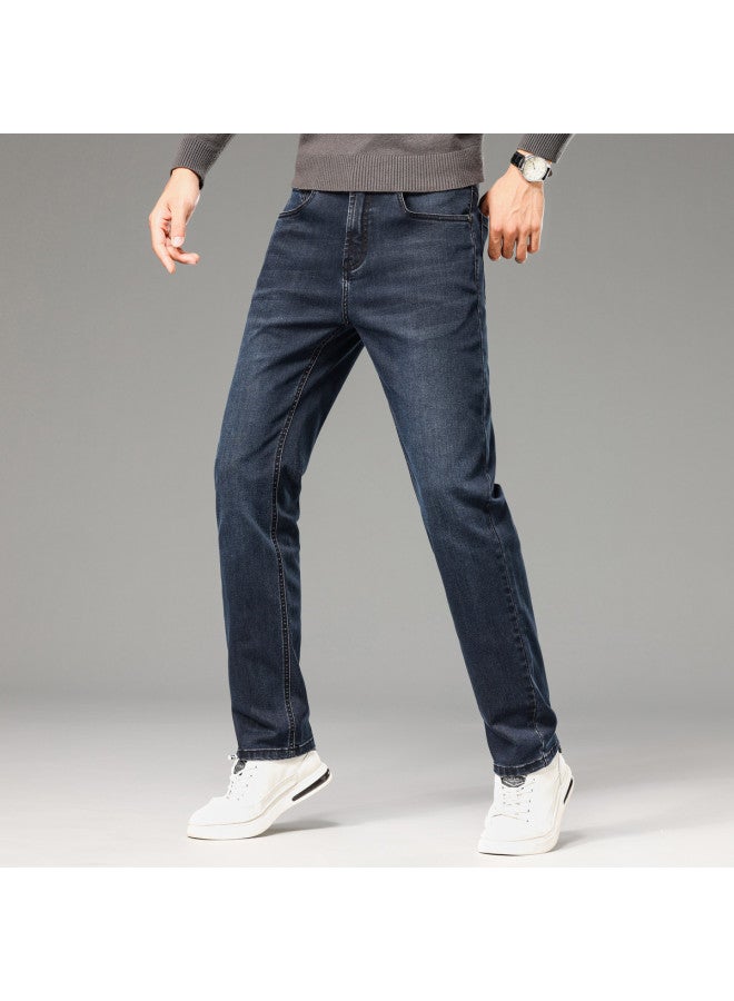 Fapai Autumn Fashion Simple Straight Leg Washed Denim Pants Comfortable And Durable Men's Jeans - Image 4