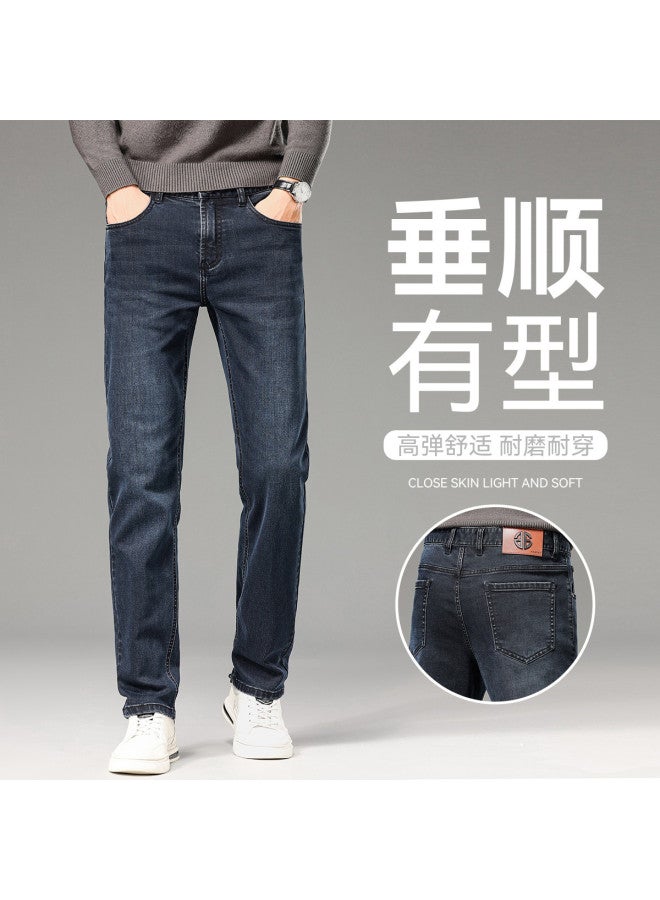 Fapai Autumn Fashion Simple Straight Leg Washed Denim Pants Comfortable And Durable Men's Jeans - Image 2