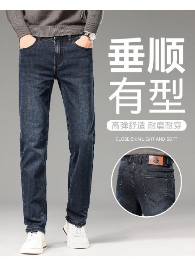 Fapai Autumn Fashion Simple Straight Leg Washed Denim Pants Comfortable And Durable Men's Jeans - Image 1