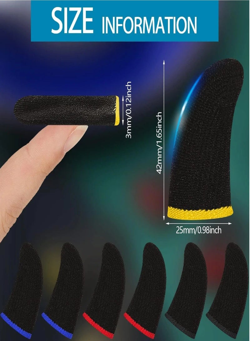 CHU DAI 20-Pack Game Finger Sleeve Thin Breathable Anti-Sweat Anti-Slip Finger Thumb Sleeve Gaming Finger Cots Gloves for Aim Keys Cell Phone Gaming Finger Sleeves Gaming Accessories - Image 2
