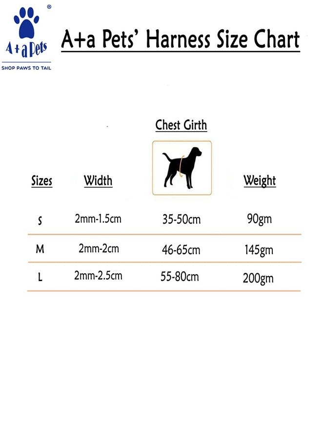 A+a Pets' H-Harness for Dogs, Cats | Soft Premium Waterproof (Gradient Design Pink, M) - Image 5