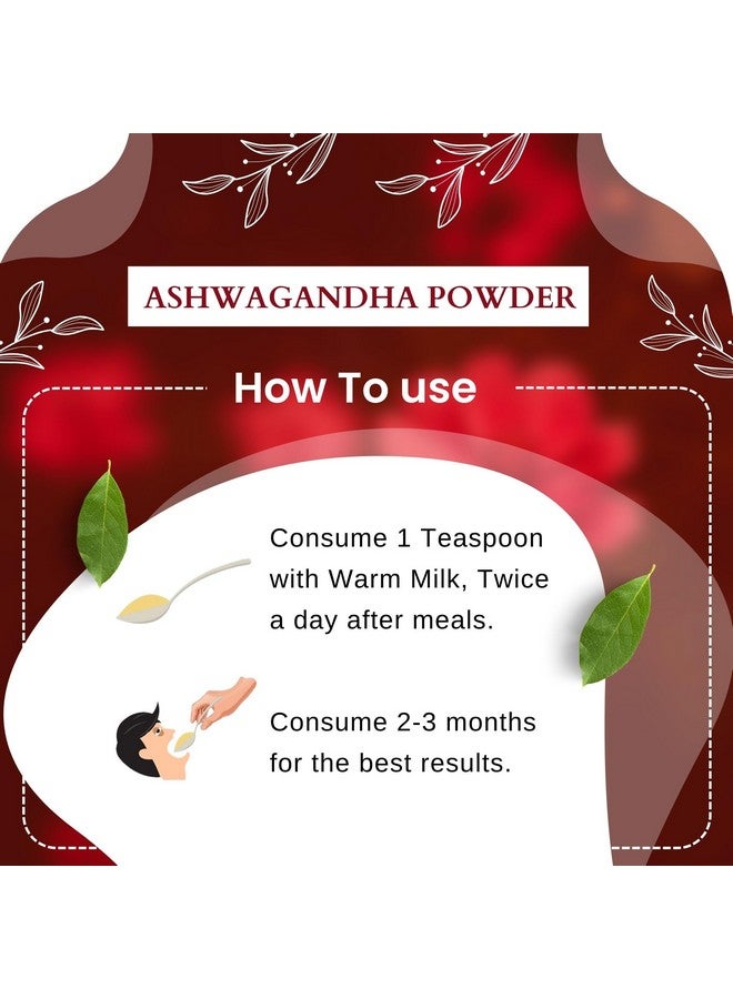 Brijbooti Nagori Ashwagandha Root Powder -(250 Gr) - Natural Asgandh - Indian Ginseng - Withania Somnifera - Image 3