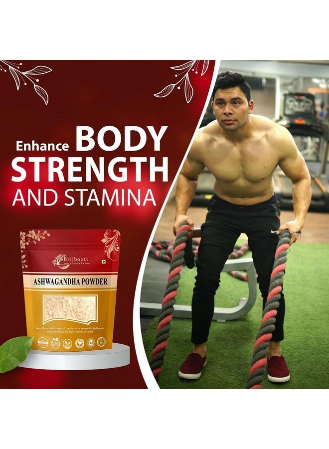 Brijbooti Nagori Ashwagandha Root Powder -(250 Gr) - Natural Asgandh - Indian Ginseng - Withania Somnifera - Image 4