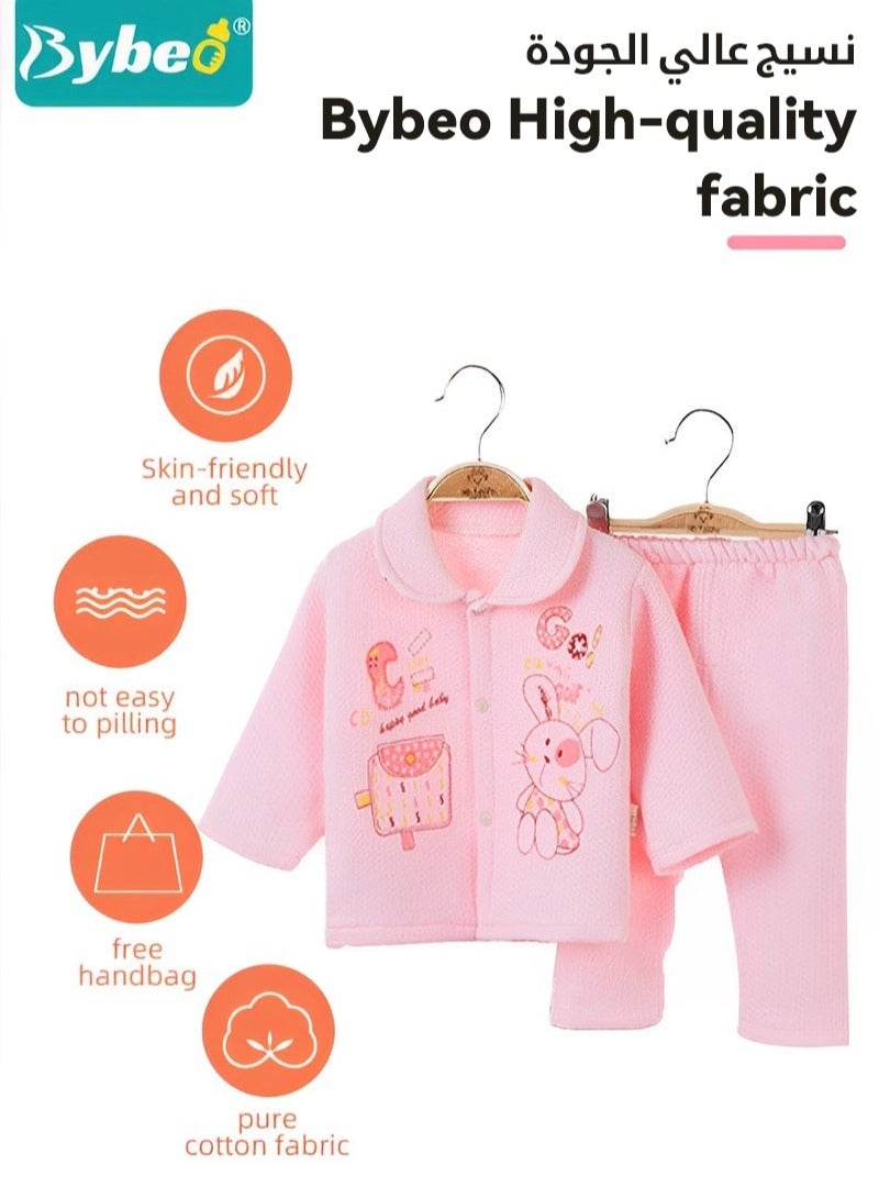 Bybeo 18PCS Newborn Baby Gifts Set, Newborns Layette Gift for Girl Boys, Infant Essential Clothes Accessories, Premium Cotton Babies' Pant and Top Sets, with Beautifully Packaged Boxes and Prints - Image 5