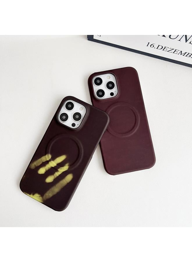 S-TOP Case For iPhone 14 Pro Max MagSafe Thermal Sensor Discoloration Silicone Phone Case - Image 3