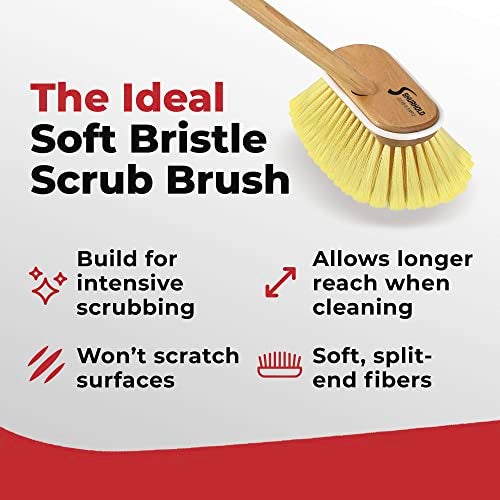 Shurhold 1960 Marine Mate 6 Inch Soft Bristle Brush with 48 Inch Handle - Image 4